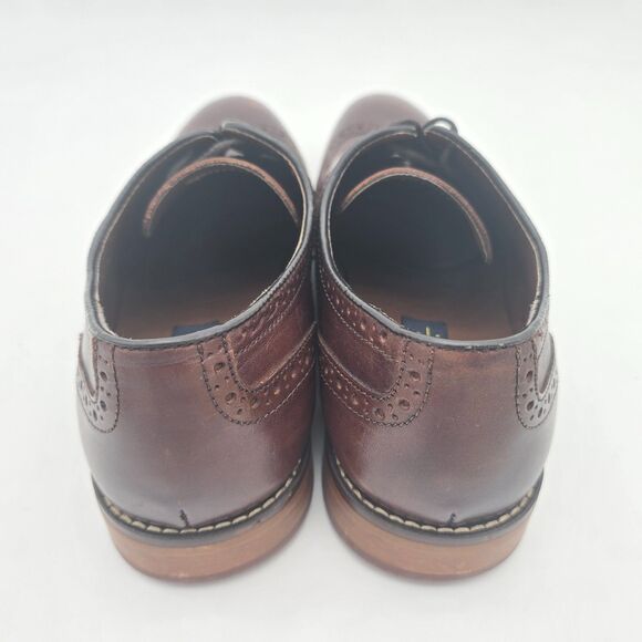 La Milano “Keith” Wingtip Oxford Shoes Brown Leather Brogue Dress Shoes 10.5 main image 6